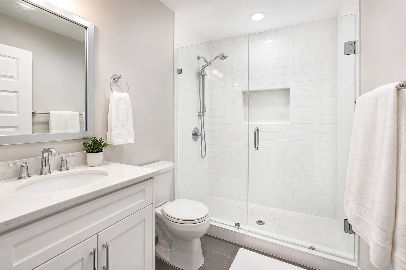 Bathroom after deep cleaning
